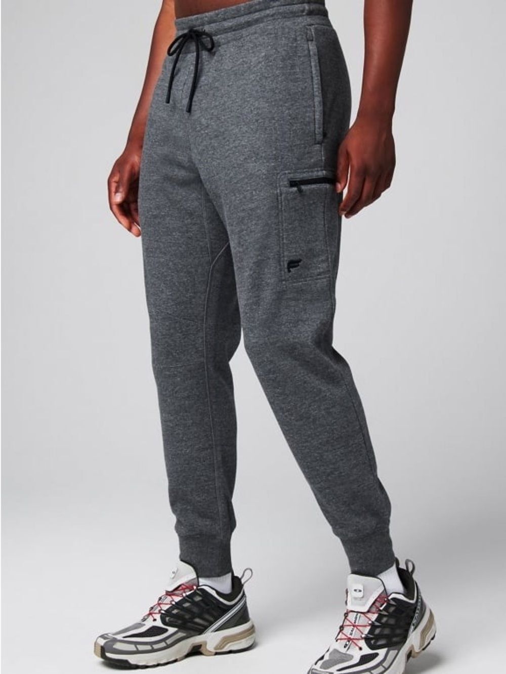 Fabletics Charcoal Grey Heather The Go-To Cargo Jogger XL Athleisure Gym Comfy